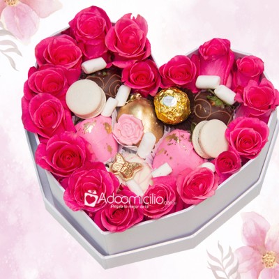 Fresas Con Chocolate Y Rosas Para El Día De Las Madres A Domicilio En Medellín Pedido Con Un Día De Anticipación