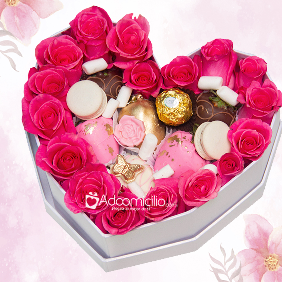 Fresas Con Chocolate Y Rosas Para El Día De Las Madres A Domicilio En Medellín Pedido Con Un Día De Anticipación