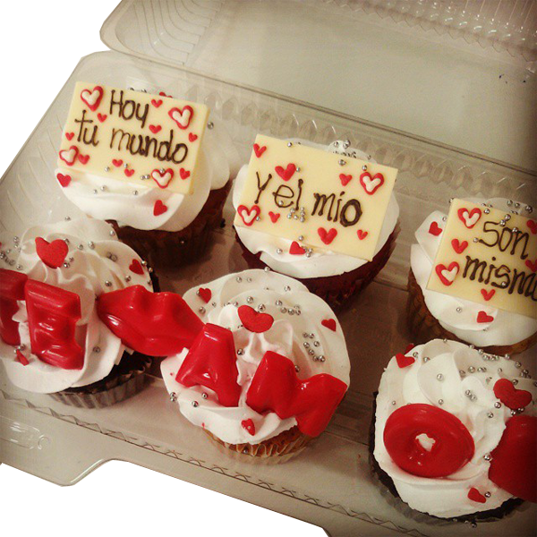 Cupcakes x 6 Te Amo Medellin 
