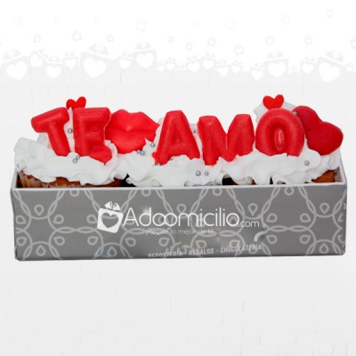 Caja Cupcakes x 3 Te Amo Medellin