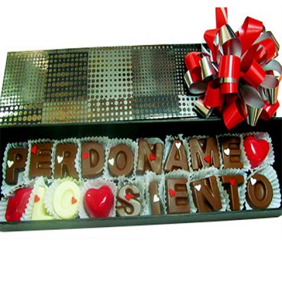 Caja Chocolates Perdóname Medellin Pedido con 1 dia anticipado