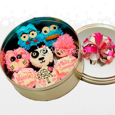 Cupcakes Animalitos x 8 A Domicilio En Medellin Pedido Con Dos Días De Anticipación