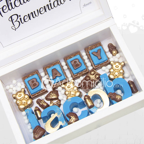 Caja Baby Letras De Chocolate Regalos En Medellin A Domicilio Pedido Con Un Dia De Anticipación