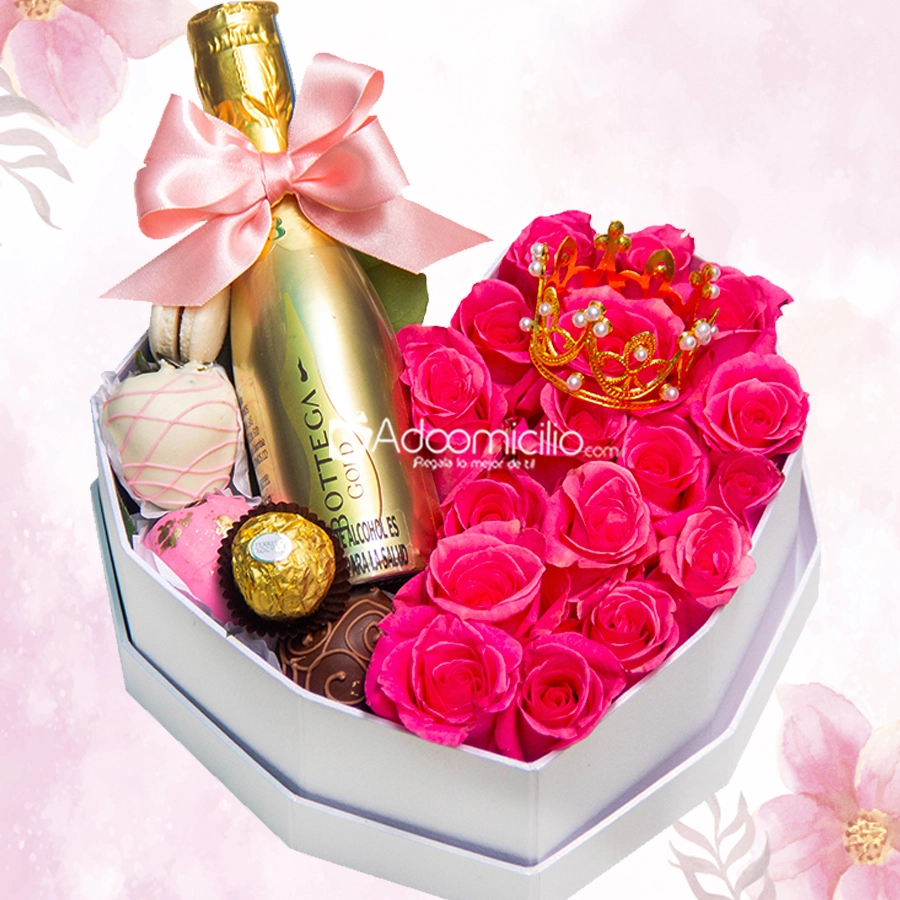 Rosas Y Champagne Para Mamá A Domicilio En Medellín Pedido Con Dos Días De Anticipación 