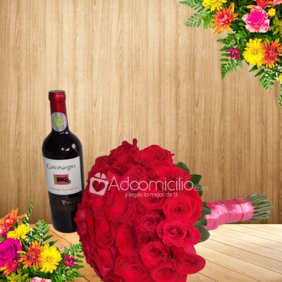 Regalos Cali Romantico mas vino