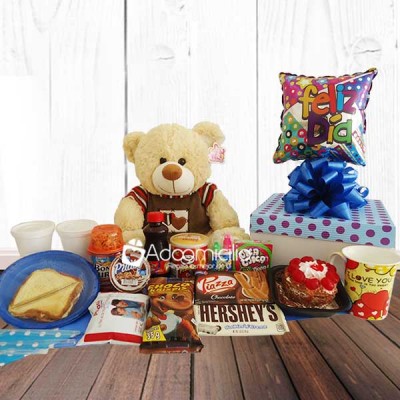Regalos de Cumpleaños a domicilio en Cali Desayuno Peluche 