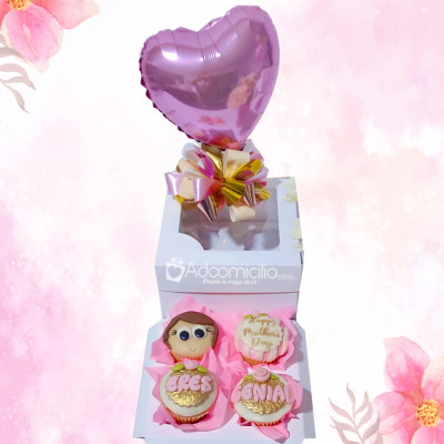 Cupcakes X4 Para El Día De La Madre A Domicilio En Popayán Pedido Con Un Día De Anticipación 