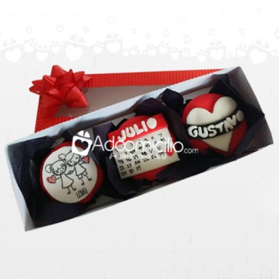 Cupcakes a domicilio en popayan 3 cupcakes en caja de regalo calendario de amor 