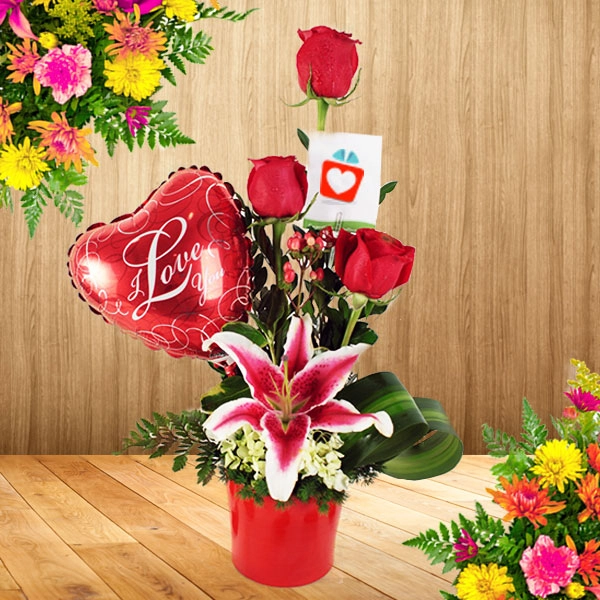 Flores y Regalos Amor y Amistad Popayan  Arreglo con amor X 12