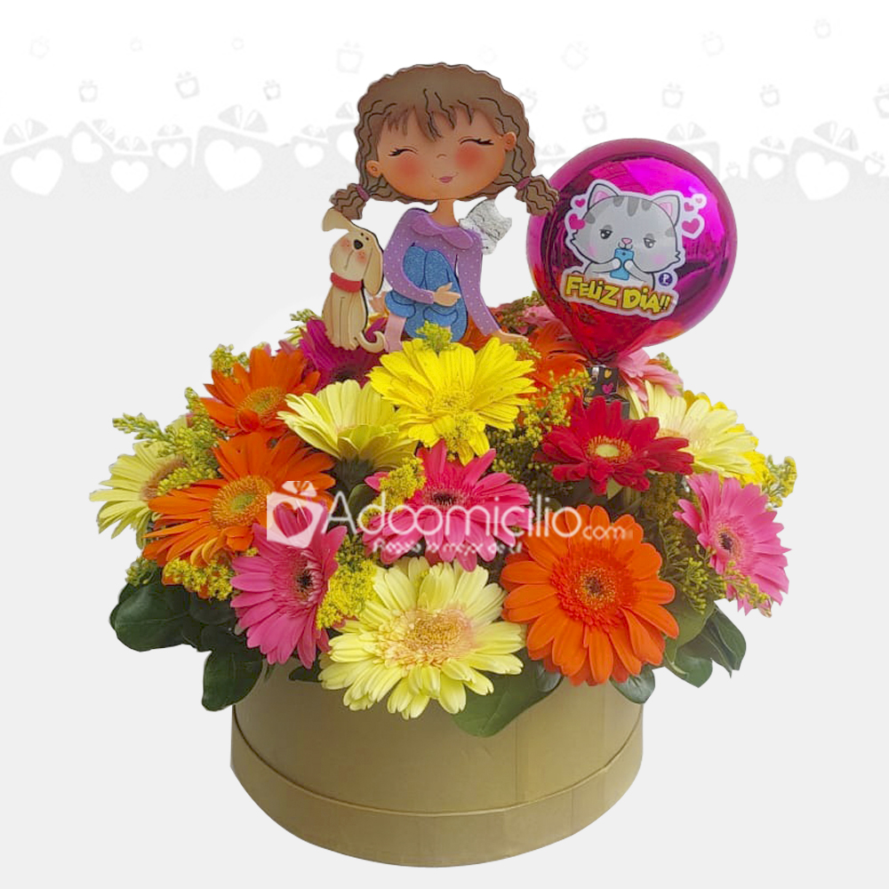 Arreglo Floral Con Gerberas Para Mujer A Domicilio En Bogotá Pedido Con Un Día De Anticipación 