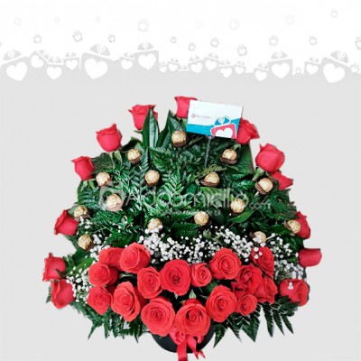 Para Ti Rosas Y Chocolates Regalos De San Valentin A Domicilio En Cali 