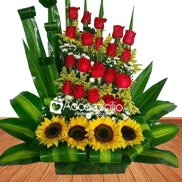 Flores para amor y amistad a domicilio en Cali Rosas y girasoles Flores para amor y amistad a domicilio en Cali Rosas y girasoles