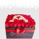 Caja De Rosas Corazón x 48 A Domicilio En Cali Regalos Para Amor Y Amistad 
