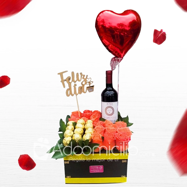 Arreglo Floral Con Vino A Domicilio En Cali