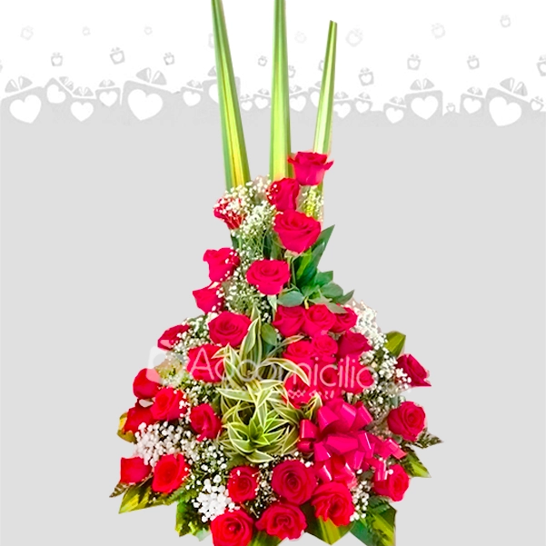 Arreglo Floral De Rosas A Domicilio En Cali 