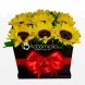 Caja De Girasoles x 9 Unidades Para Mamá A Domicilio En Cali