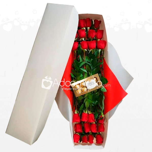 Caja De Rosas Amorosa Para El Dia De La Madre A Domicilio En Cali