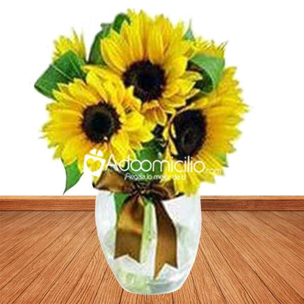 Florero Con Girasoles A Domicilio En Cali 