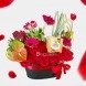 Arreglo Floral Con Rosas Y Anturios Para Amor Y Amistad A Domicilio En Medellín 