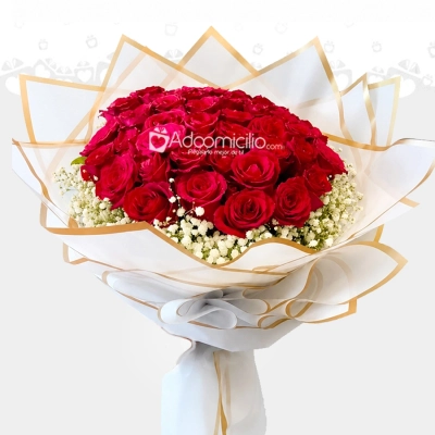 Bouquet De Rosas X30 A Domicilio En Barranquilla