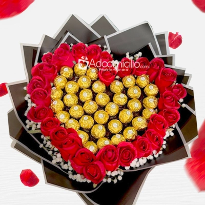 Bouquet De Rosas Y Chocolates A Domicilio En Barranquilla 