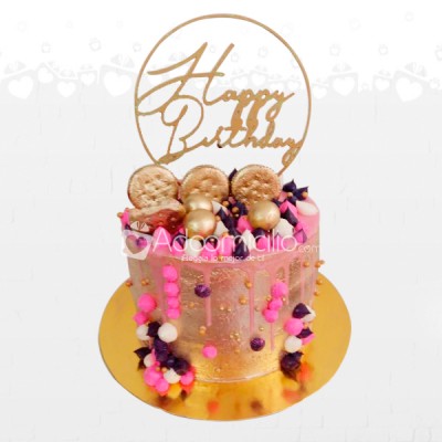 Regalos Para Mujeres Torta Dripcake Happy Birthday Pastel Personalizado A Domicilio En Pereira De Una Libra Pedido Con Un Dia De Anticipación