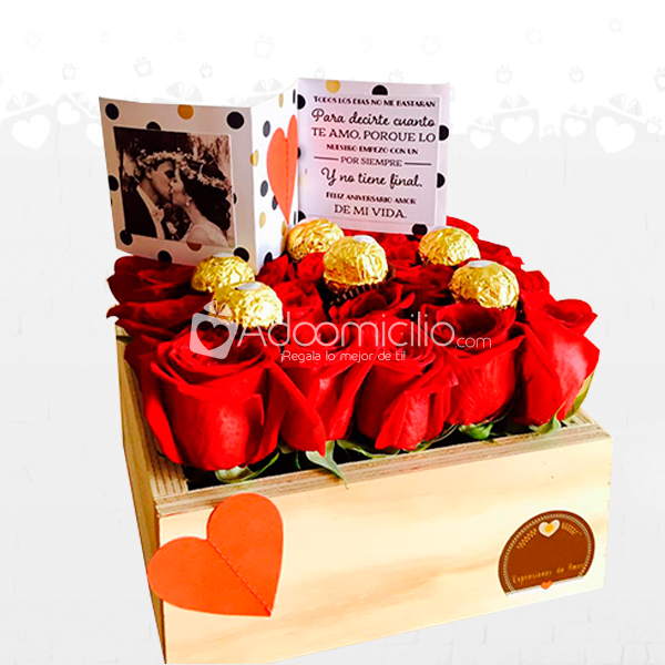 Caja De Rosas Con Chocolate Lindura A Domicilio En Armenia 