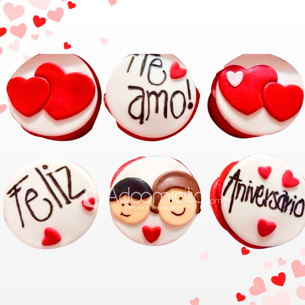 Regalos De Amor Y Amistad Cupcakes x 6 Te Amo A Domicilio En Cartagena Pedido Con Un Dia De Anticipación