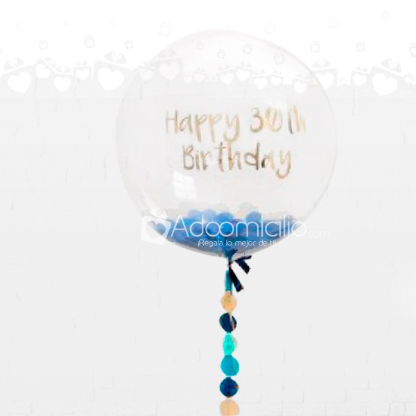 Globos Para Cumpleaños Burbujas Personalizadas De 24 Pulgadas Regalos En Cartagena A Domicilio Pedido Con Un Dia De Anticipación