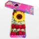 Hermosa Caja De Rosas x 12 Con Girasol A Domicilio En Barranquilla