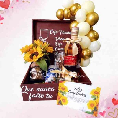 Caja Coctelera Café Irlandés Regalos De Amor Y Amistad Pedido Con Un Dia De Anticipado