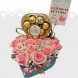 Corazón  de Rosas y Farreros Regalo para Dama en Bogotá 