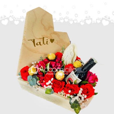 Regalo De Rosas, Vino Y Chocolates Para El Día De La Madre A Domicilio En Bogotá Pedido Con 1 Día De Anticipación