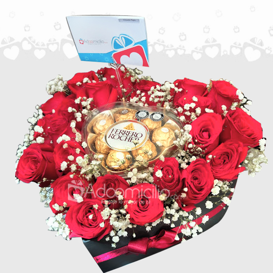 Regalo De Amor Y Amistad Con Rosas Y Chocolates A Domicilio En Bogotá Pedido Con 1 Día De Anticipación