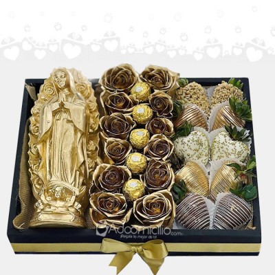 Regalo Para El Día De La Madre Con Rosas Y Vírgen A Domicilio En Bogotá Pedido Con Un Día De Anticipación 