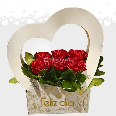 Regalo Con Rosa Para El Día De La Mujer A Domicilio En Bogotá Pedido Con Un Día De Anticipación 