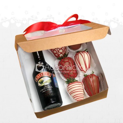 Caja De Fresas Con Baileys Amor Mio Regalos A Domicilio En Bogotá 