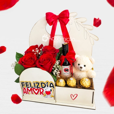 Vino Y Rosas Para Amor Y Amistad A Domicilio En Manizales Pedido Con Un Día De Anticipación