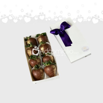 Regalo Caja de fresas con chocolate *8 Mi Dulzura  en armenia 