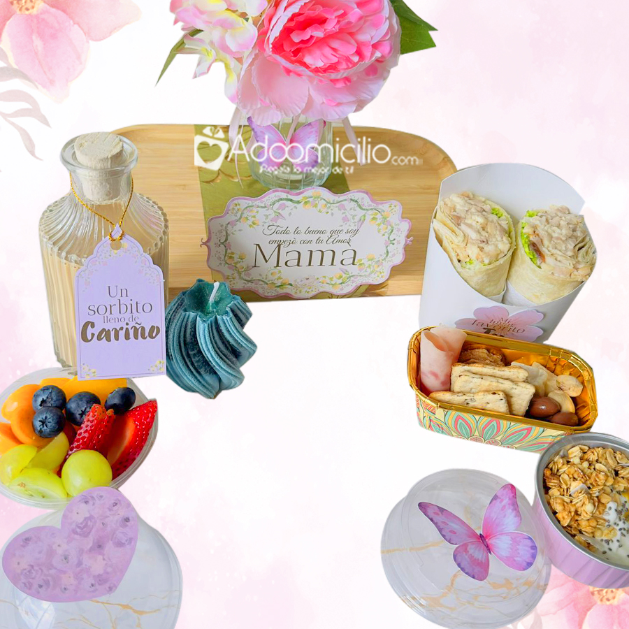 Desayuno Sorpresa Con Flores Para Mamá A Domicilio En Armenia Pedido Con Un Día De Anticipación 