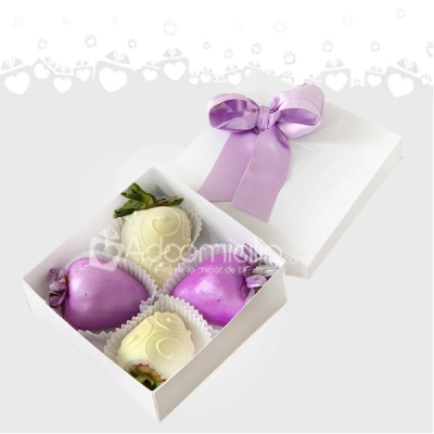 Caja de Fresas con chocolate X4 a domicilio en Armenia Pedido Con Un Día De Anticipación
