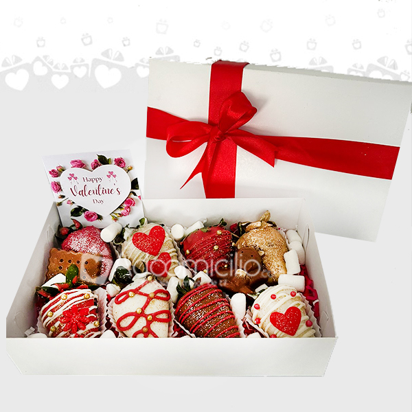 Caja sorpresa con fresas - Tienda de Regalos Barranquilla