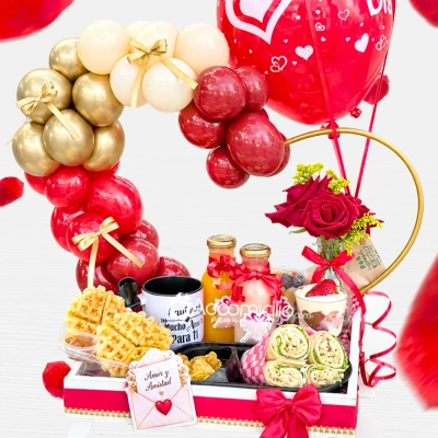 Super Desayuno Sorpresa Para Amor Y Amistad A Domicilio En Cali Pedido Con Un Día De Anticipación