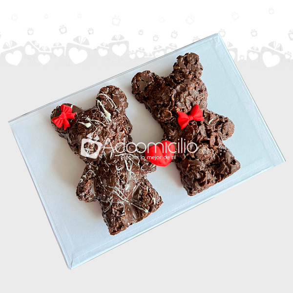 CAJITA OSITOS ENJAMBRE DE CHOCOLATE MEXICO