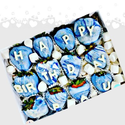 Caja de Fresas Para cumpleaños en ciudad de Mexico  X12 Unidades