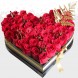 Corazón grande 50 rosas Regalo de amor