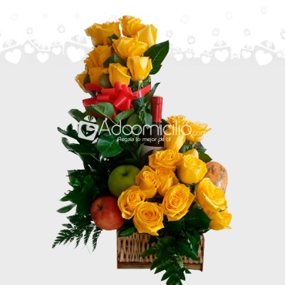 Arreglo floral Primor Con rosas Amarillas 