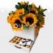 Arreglo Floral de Girasoles Especiales Regalo para dia de la madre