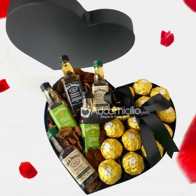 Chocolates Y Licor Para San Valentín A Domicilio En CDMX Pedido Con 2 Días De Anticipación 