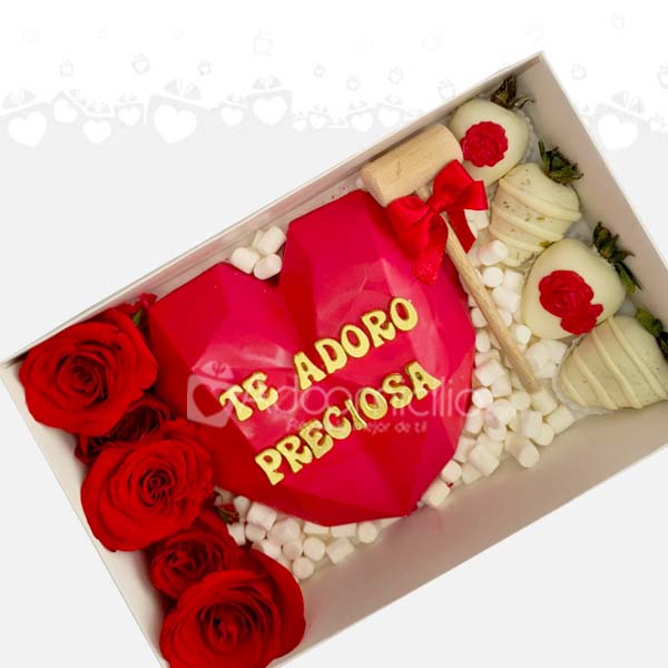 Corazón Rompible Con Rosas Regalo De Amor Y Amistad A Domicilio En Bucaramanga Pedido Con 1 Día De Anticipación 